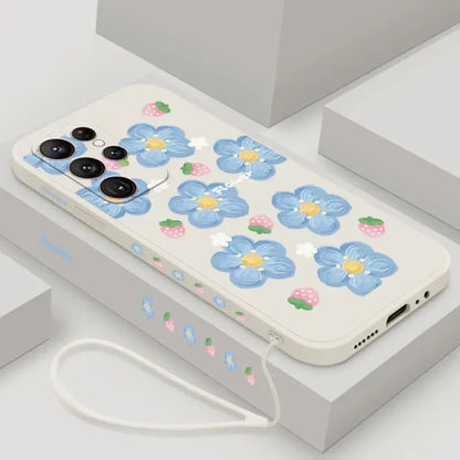 a phone case with flowers on it