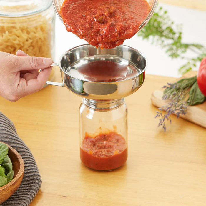 Canning Funnel in use