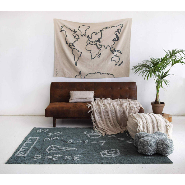 Rugs by Roo | Lorena Canals Canvas Map Wall Hanging-HANG-MAP