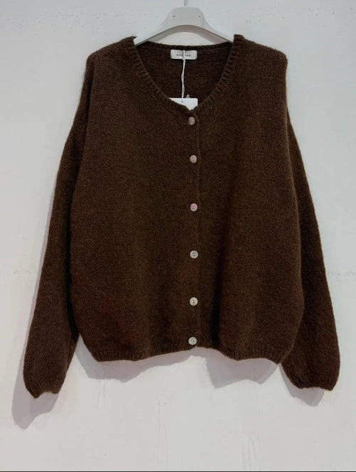 CC L/S MOHAIR CARDIGAN SWEATER