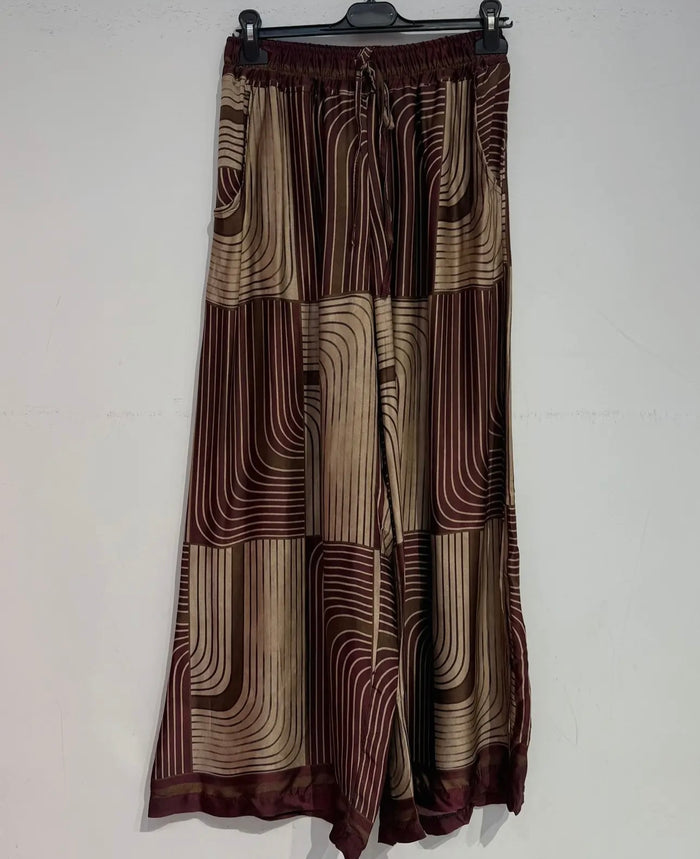 CC SILK / Viscose patterned pants