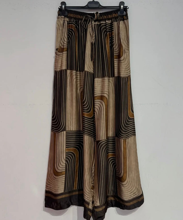 CC SILK / Viscose patterned pants