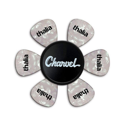 CharvelbyThalia Charvel Matte Black Toothpaste Logo | Pick Puck 2.0