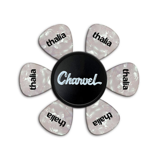 CharvelbyThalia Charvel Matte Black Toothpaste Logo | Pick Puck 2.0