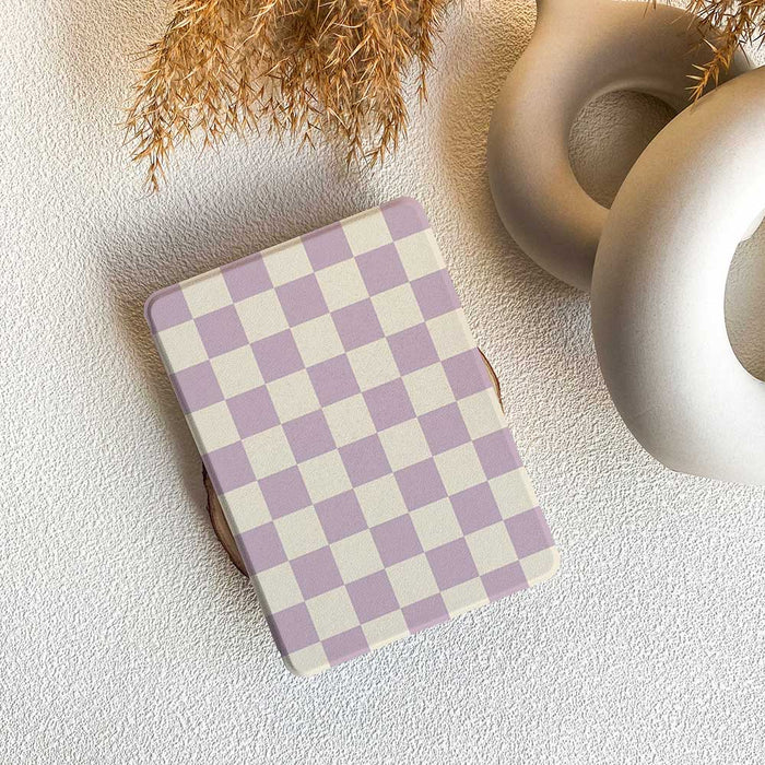 Checkerboard Art | Kindle Case - Purple