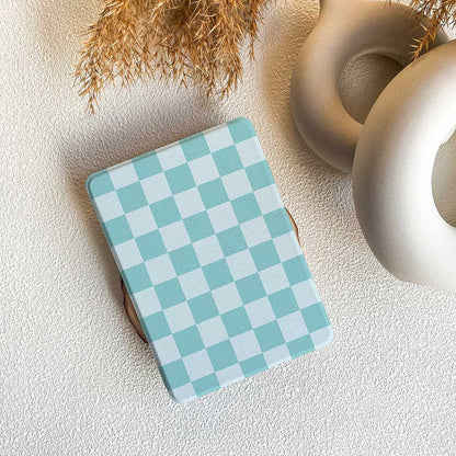 Checkerboard Art | Kindle Case - Tiffany Blue