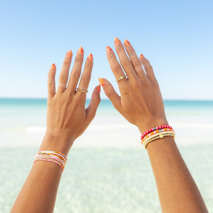Cherry Pie Seascape Stretch Bracelet