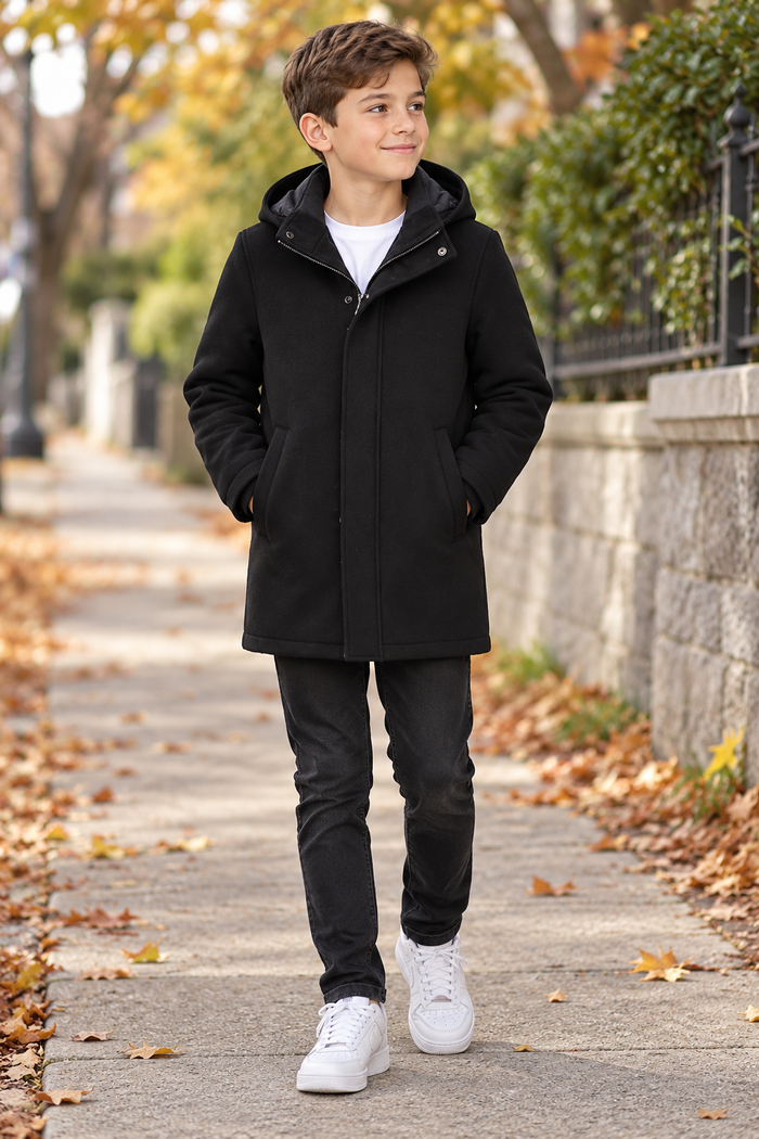 Chester Boy's Wool Coat