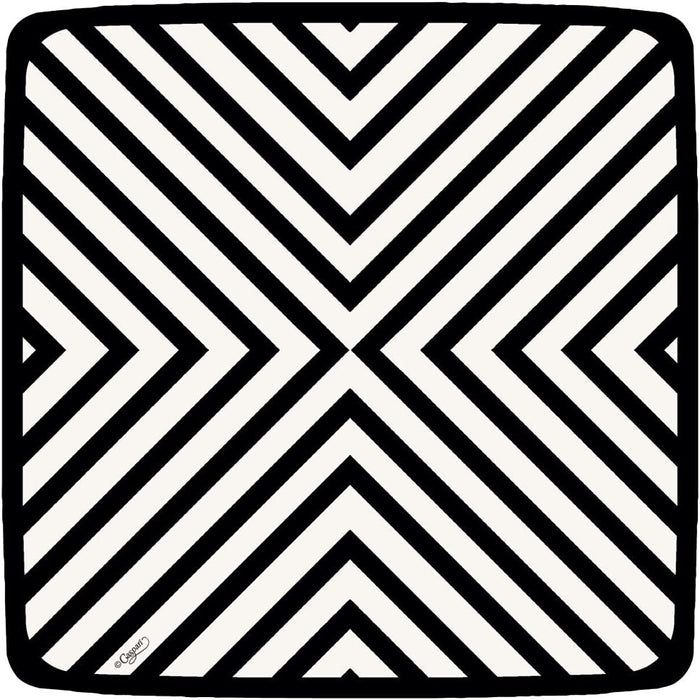 Chevron-Black Salad/Dessert Plates