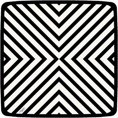 Chevron-Black Salad/Dessert Plates