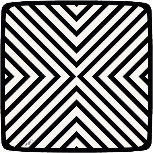 Chevron-Black Salad/Dessert Plates