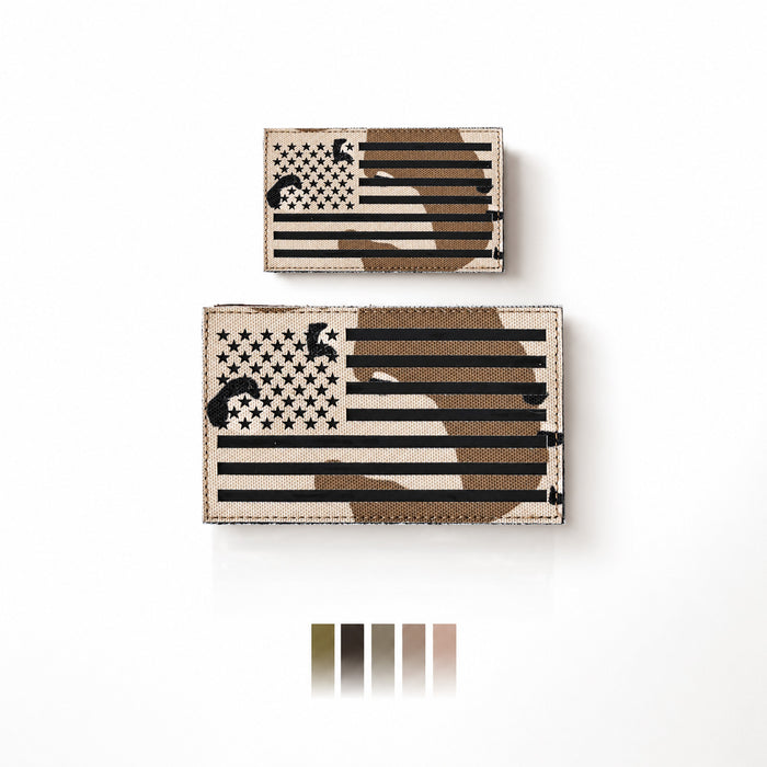 Chocolate Chip Camo IR American Flag Patch Set (35 Entries)