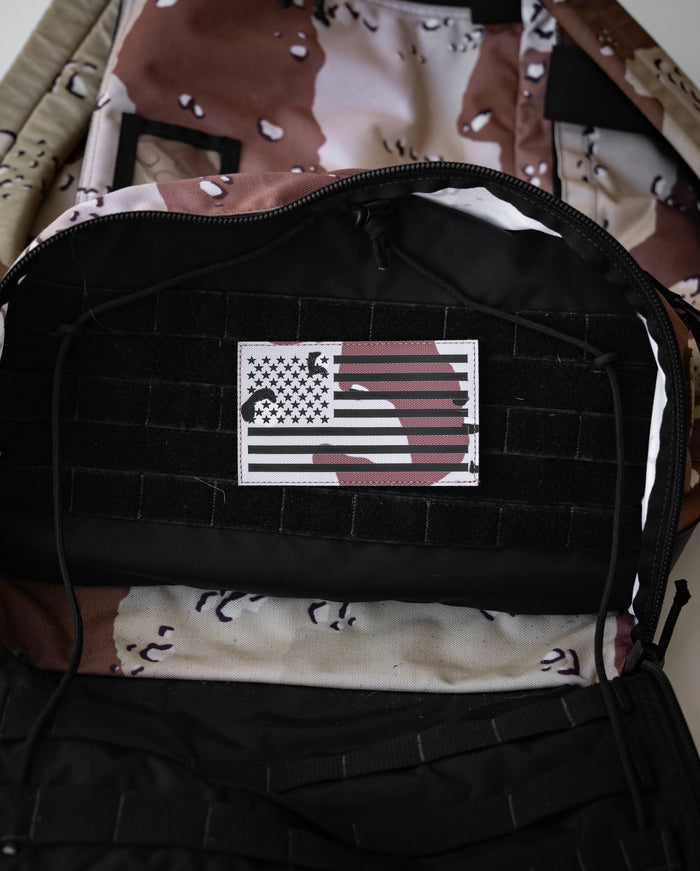 Chocolate Chip Camo IR American Flag Patch Set (35 Entries)