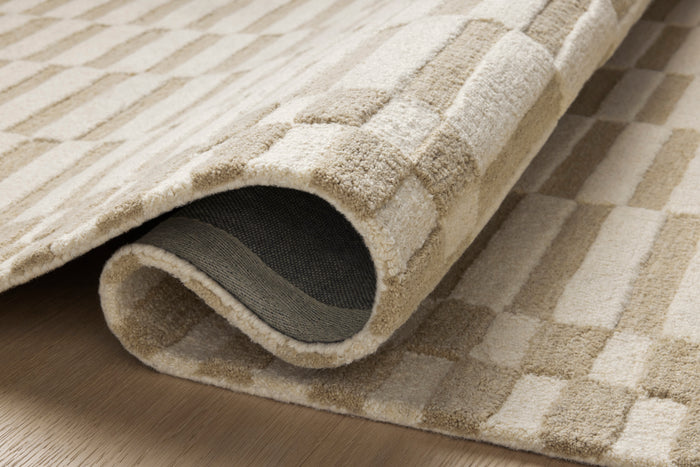 Chris Loves Julia Bradley Ivory Beige Area Rug - Rugs by Roo