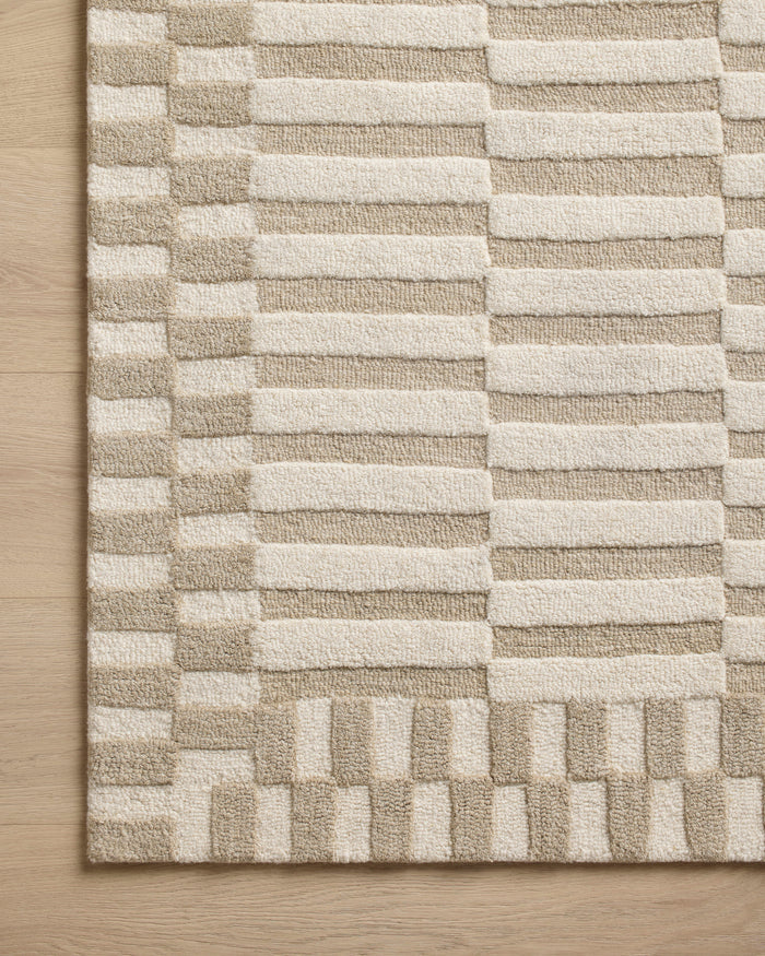 Chris Loves Julia Bradley Ivory Beige Area Rug - Rugs by Roo