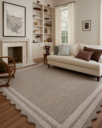 Chris Loves Julia Scottie Fog Ivory Area Rug - Rugs by Roo