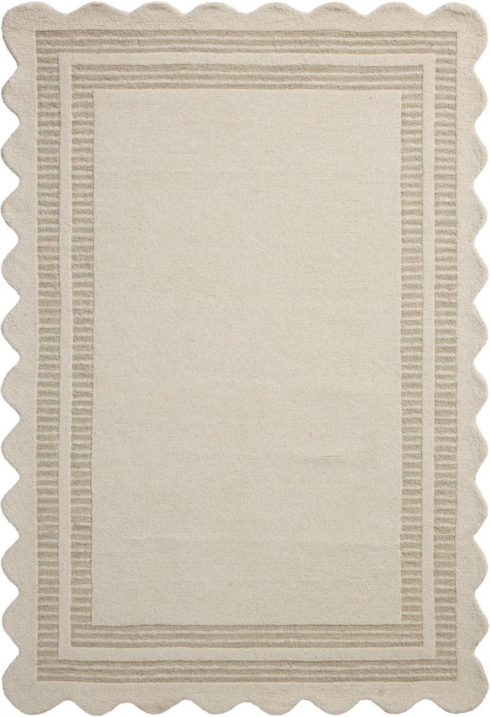 Chris Loves Julia Scottie Ivory Grey Area Rug - Rugs by Roo