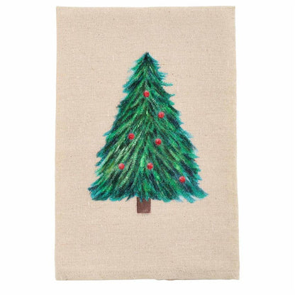 Christmas Painted Tea Towels