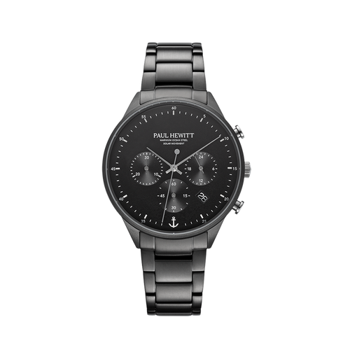 Chrono Uhr Gun Metal Schwarz