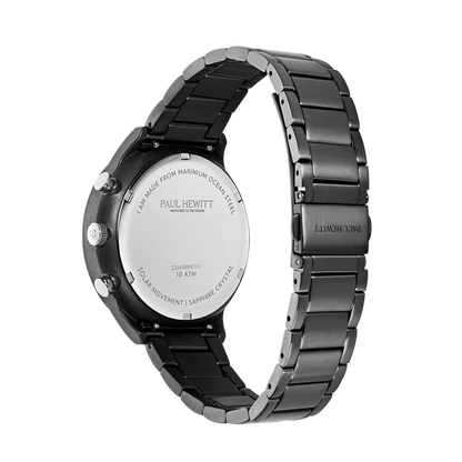 Chrono Uhr Gun Metal Schwarz