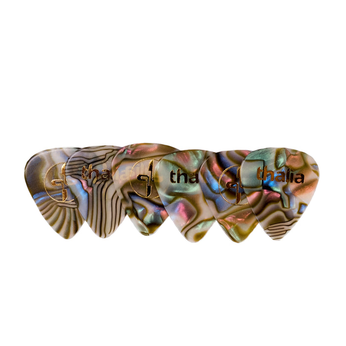 Thalia Classic Celluloid Abalone Pick Pack – product image 3