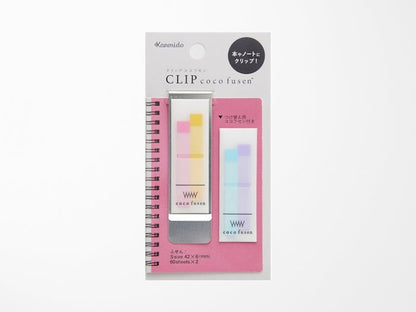 Clip Coco Fusen Sticky Notes Pastel Pink S