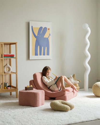 Cloud Guava Pouffe - Rugs by Roo
