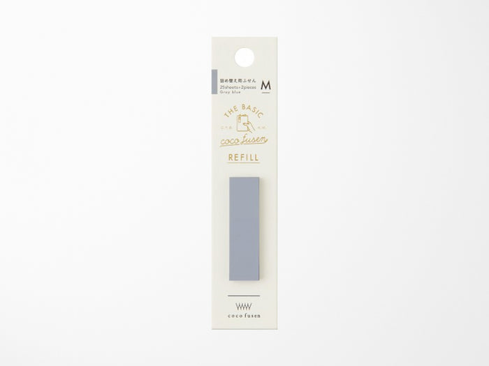 Coco Fusen Basic Refill Sticky Notes Grey Blue M