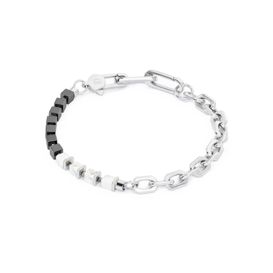 Coeur de Lion Unisex Armband Fusion link chain weiß - 0901/30-1400
