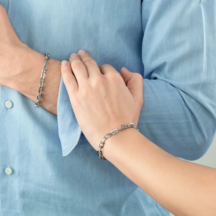 Coeur de Lion Unisex Armband link chain silber - 0900/30-1700