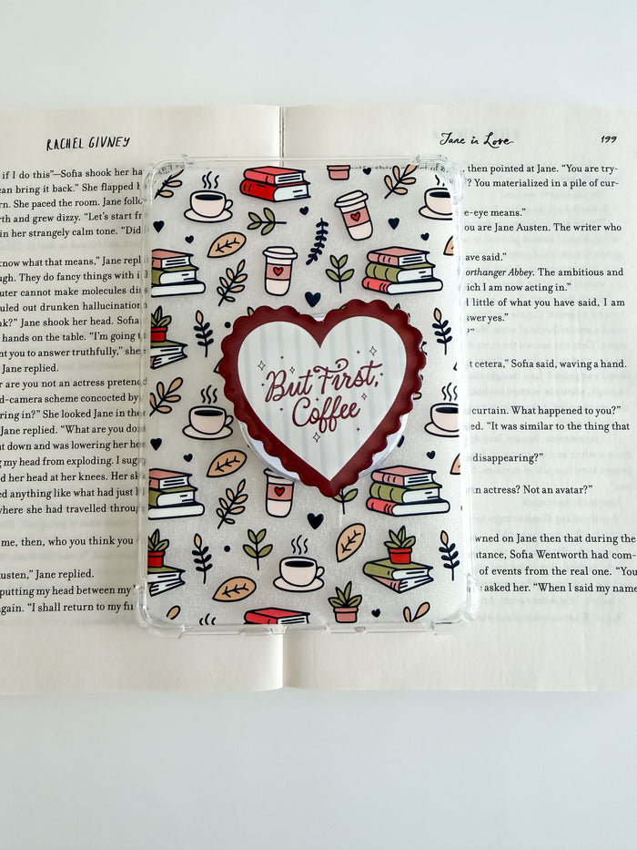 Coffee, Plants + Books Kindle Case and/or Bookmark [Combined Listing]