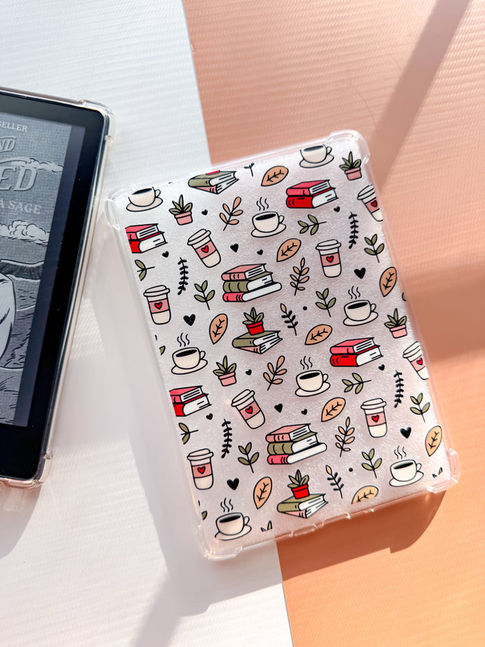 Coffee, Plants + Books Kindle Case and/or Bookmark [Combined Listing]