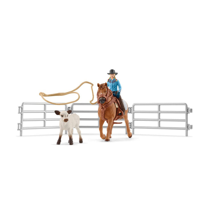 Cowgirl Team Roping Fun
