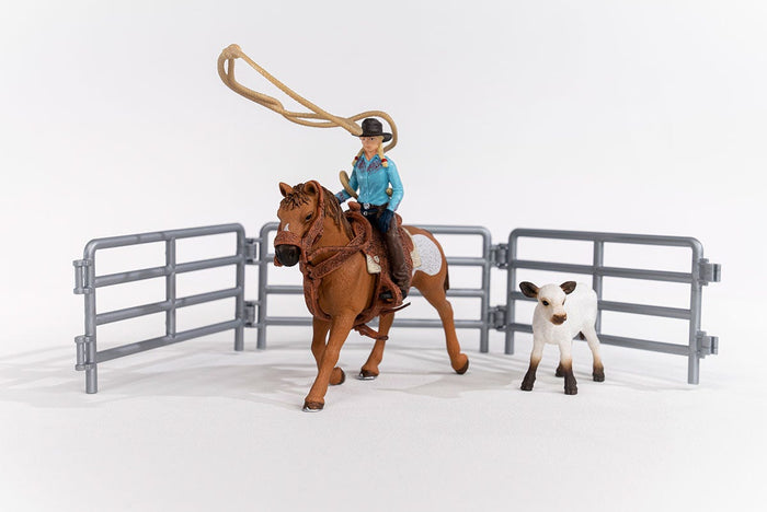 Cowgirl Team Roping Fun
