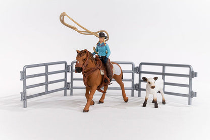 Cowgirl Team Roping Fun