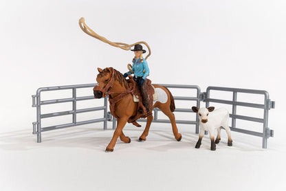 Cowgirl Team Roping Fun