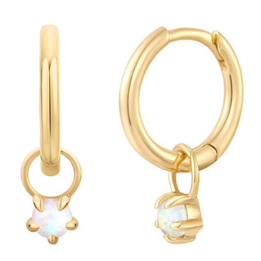 Creolen gold Opal (synth.)