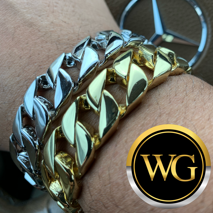 Cuban - Gold & Silver (Stainless Steel)