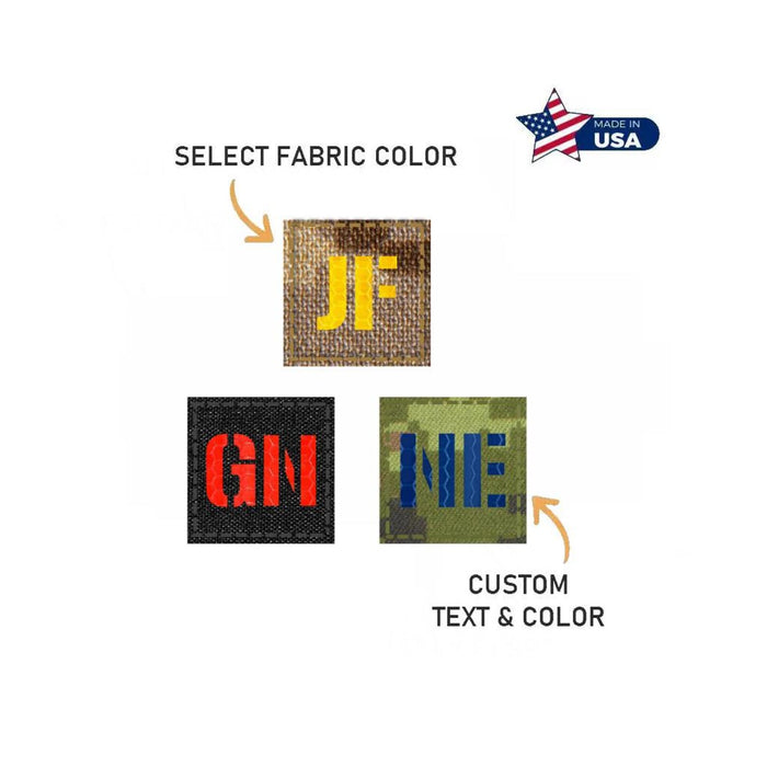 Custom Nametape Patch 1x1" | Laser Cut Patch with Hook Fastener | Your Custom Text