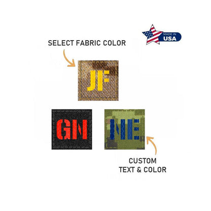Custom Nametape Patch 1x1" | Laser Cut Patch with Hook Fastener | Your Custom Text