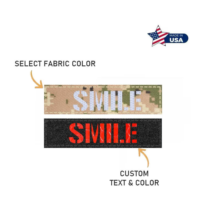 Custom Nametape Patch 1x1" | Laser Cut Patch with Hook Fastener | Your Custom Text