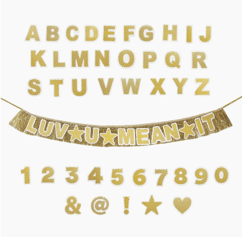 Packed Party Party Customize Me Gold Fringe Party Garland