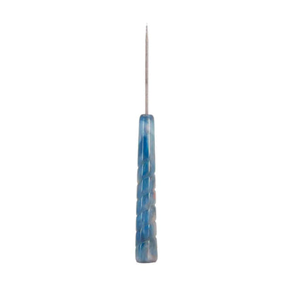 Cyril Resin Large Hookah Foil Poker - Blue