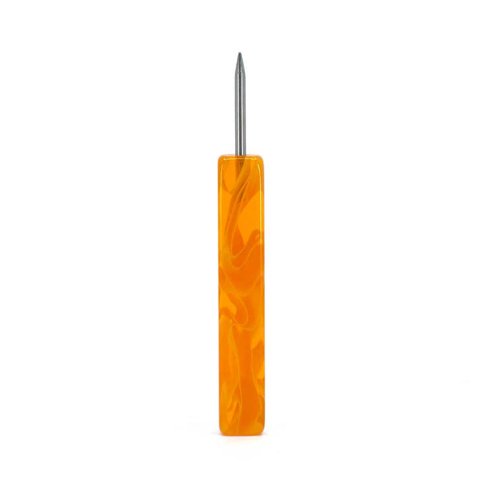 Cyril Resin Short Hookah Foil Poker - Orange
