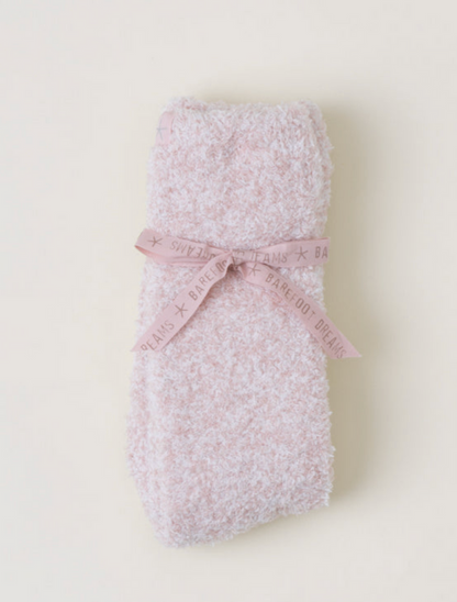 heathered dusty rose/white (1 pair S-M)