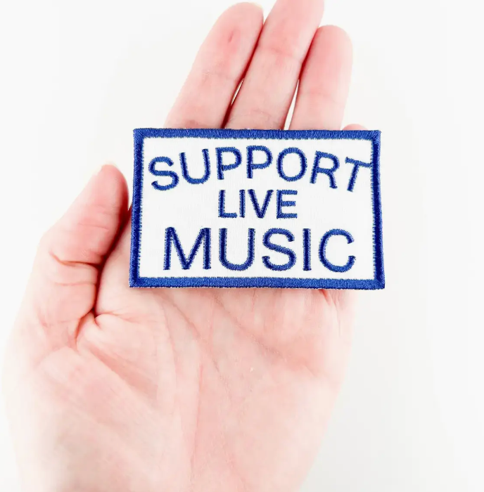 Support Live Music  1.75" x 2.75"