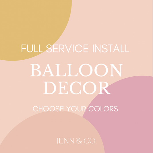 Jenn & Co. Balloons Deluxe Balloon Garland (Full Service)