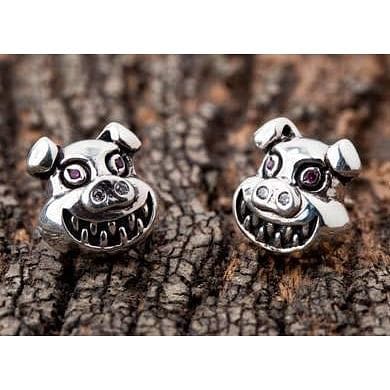 devil pig earrings