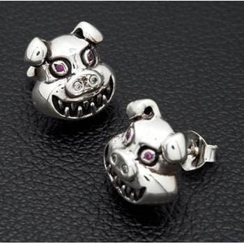pig earrings