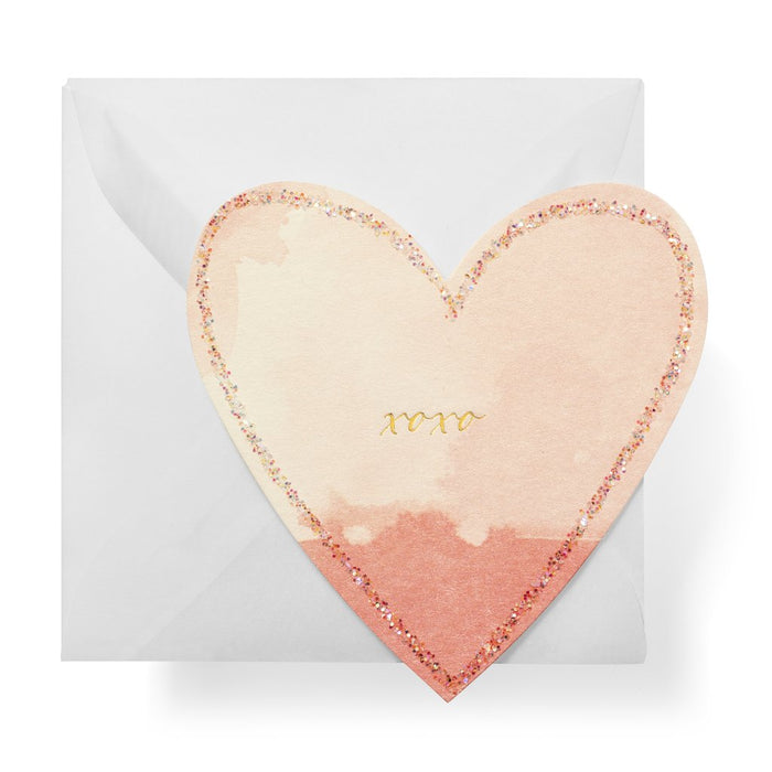Die Cut Hearts XOXO Enclosure Cards